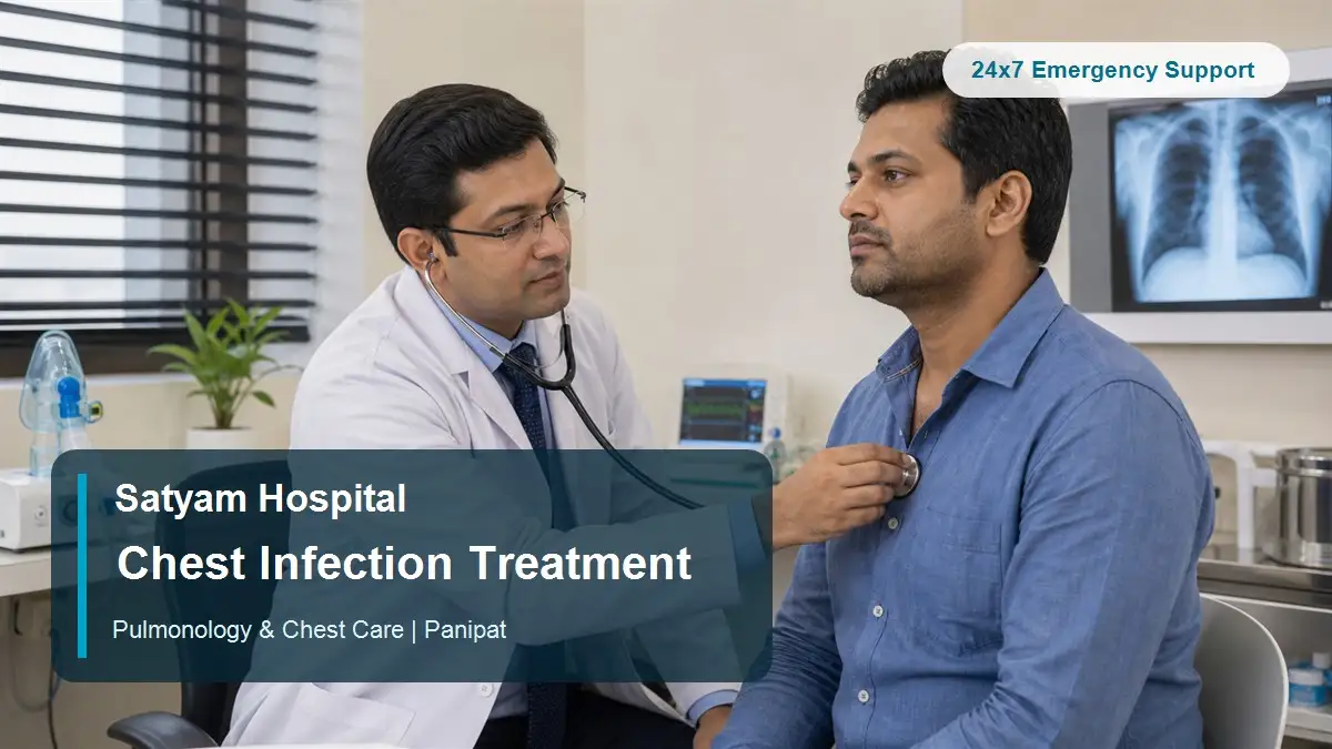 Chest infection treatment at Satyam Hospital