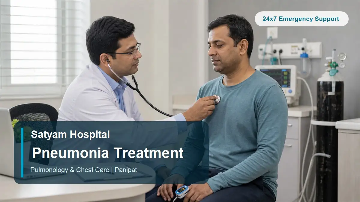 Pneumonia treatment at Satyam Hospital