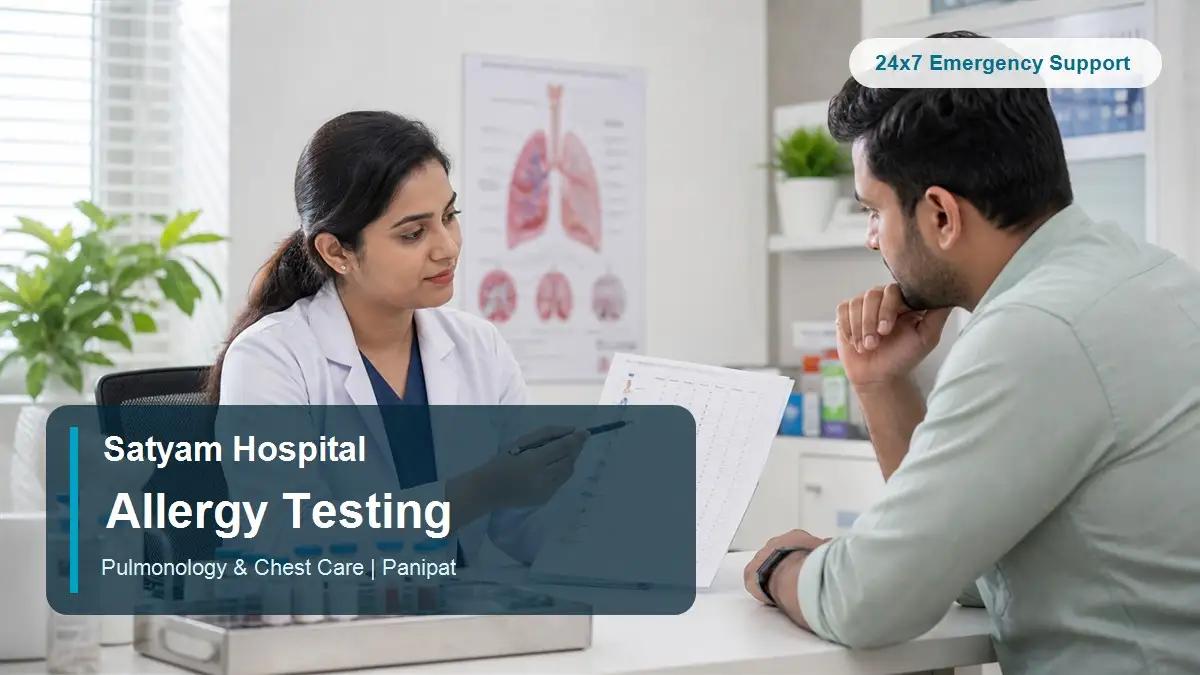 Allergy testing at Satyam Hospital